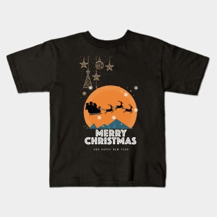 Merry Christmas and happy New Year Kids T-Shirt